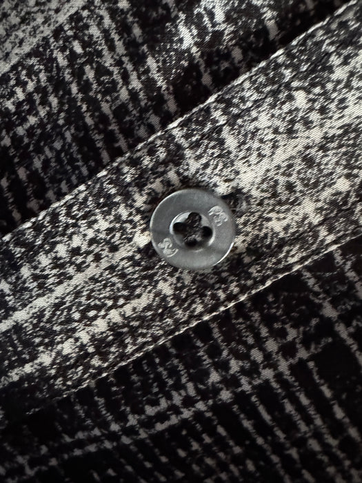 Paul Smith Black and Grey Check Slim Fit Shirt - Size M