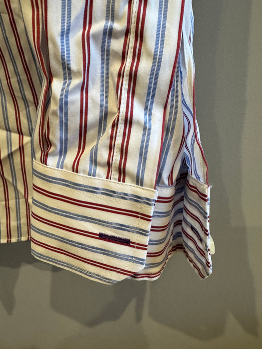 Paul Smith Classic Fit Shirt - Purple and Blue Stripes - Size 17/43