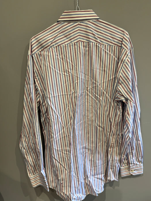 Paul Smith Classic Fit Shirt - Purple and Blue Stripes - Size 17/43