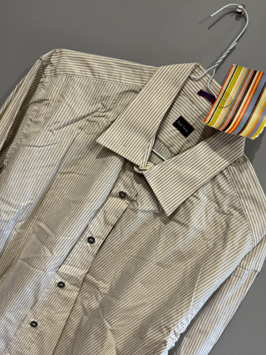 Paul Smith Long Sleeve Shirt with Double Cuffs - Size 16.5/42 RRP £250