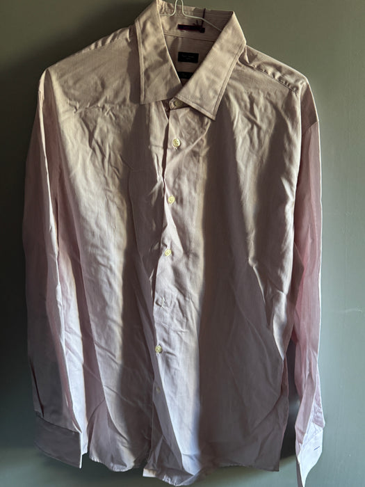 Paul Smith Slim Fit Feint Red Stripe Shirt - Size 16.5/42