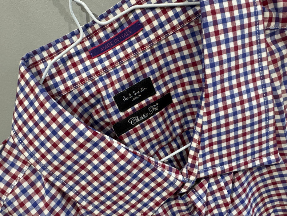 Paul Smith Multi-Check Dress Shirt Slim Fit | Size 17/43 | London Collection 👔