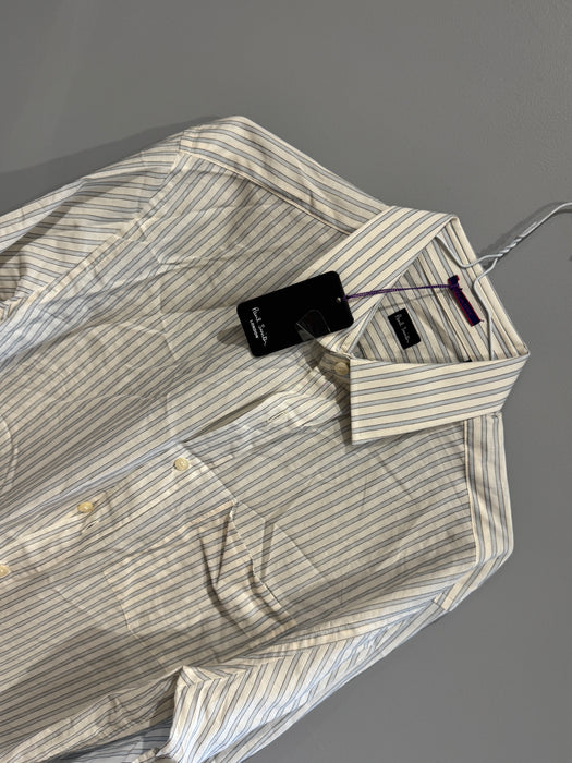 Paul Smith Blue Striped Dress Shirt | Double Cuff | Size 15.5 | London Collection 👔