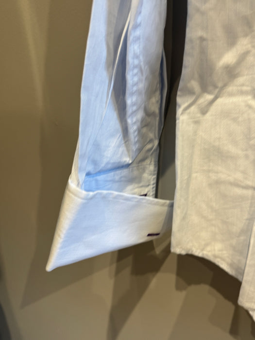 Paul Smith Blue Double Cuff Shirt - Size 15.5/39
