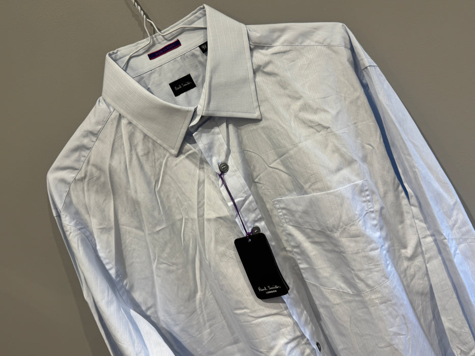 Paul Smith Blue Double Cuff Shirt - Size 15.5/39
