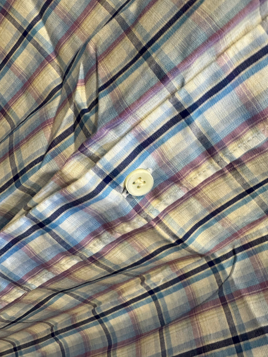 Paul Smith Short Sleeve Shirt | Check Pattern | Size L