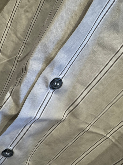 Paul Smith Long Sleeve Grey Shirt with White Stripes - Size 16.5/42