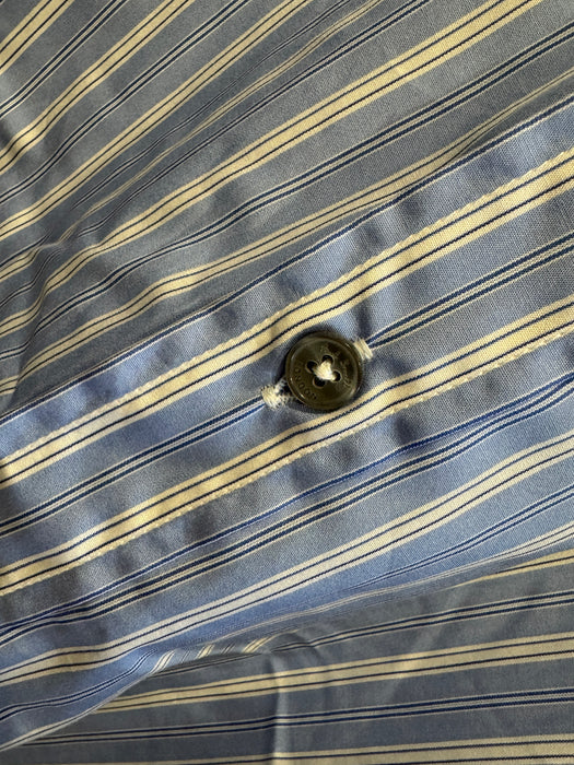 Paul Smith Long Sleeve Blue Stripe Shirt - Size 16.5/42