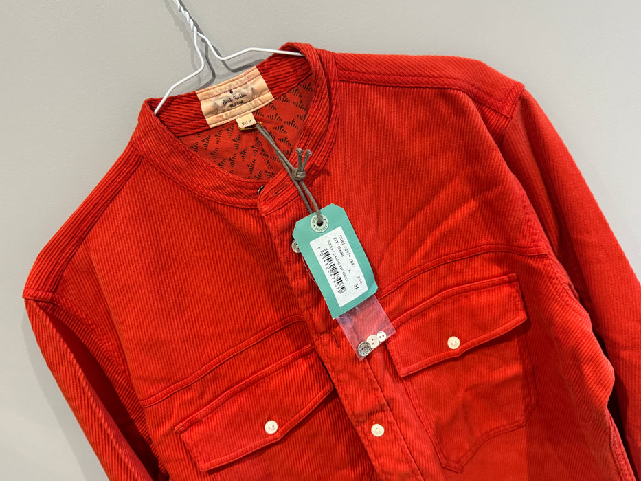Paul Smith Red Grandad Shirt | RED EAR | Long Sleeve Shirt | Limited Edition