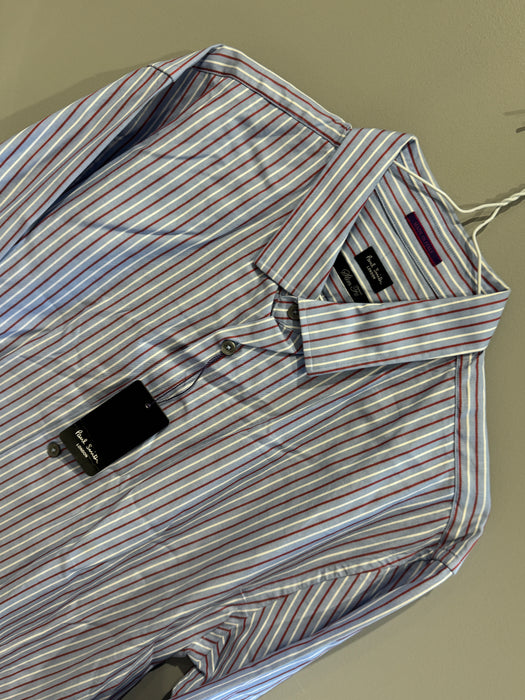 ポール・スミス ストライプ ドレスシャツ スリムフィット | サイズ 17 | ロンドンコレクション 👔