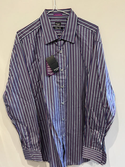 Paul Smith Stripe Dress Shirt Classic Fit | Size 17/43 | London Collection 👔