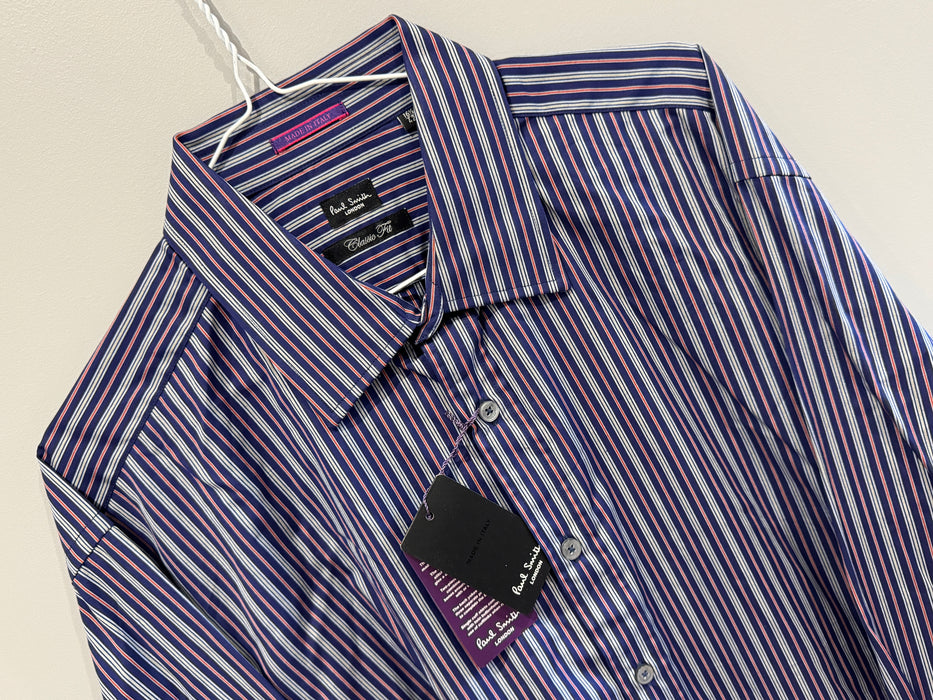 Paul Smith Stripe Dress Shirt Classic Fit | Size 17/43 | London Collection 👔