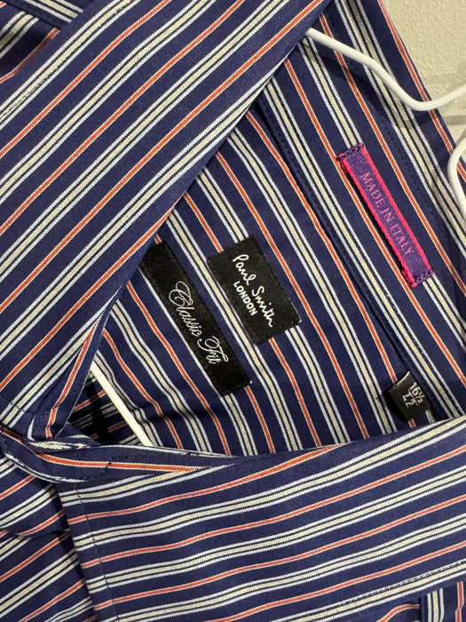 Paul Smith Stripe Dress Shirt Classic Fit | Size 17/43 | London Collection 👔