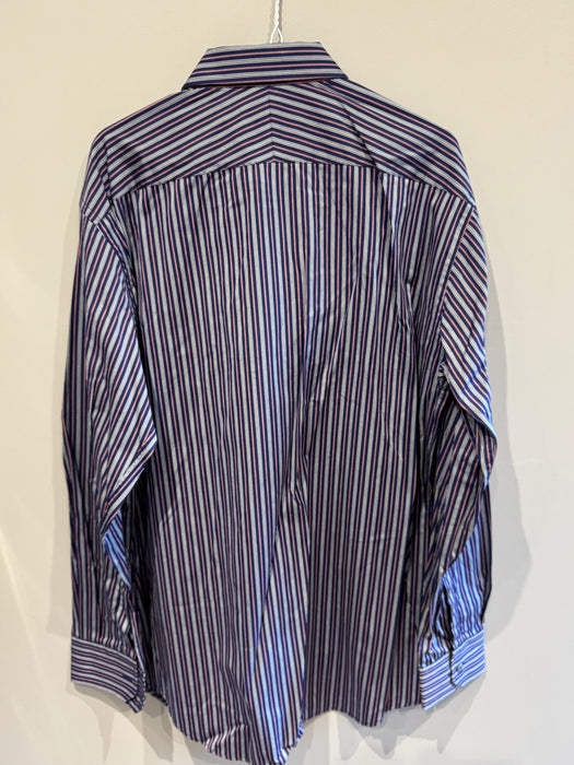 ポール・スミス ストライプシャツ | フォーマル ロングスリーブ | クラシックフィット | ロンドンコレクション | サイズ 17