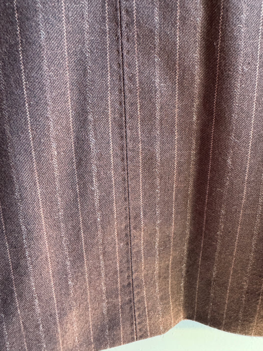 Paul Smith Brown Pinstripe Suit | Single Breasted | Mainline Collection | Size 40 | Made in Japan | RRP £950