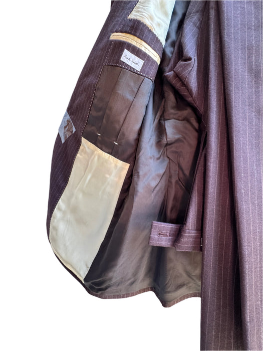 Paul Smith Brown Pinstripe Suit | Single Breasted | Mainline Collection | Size 40 | Made in Japan | RRP £950