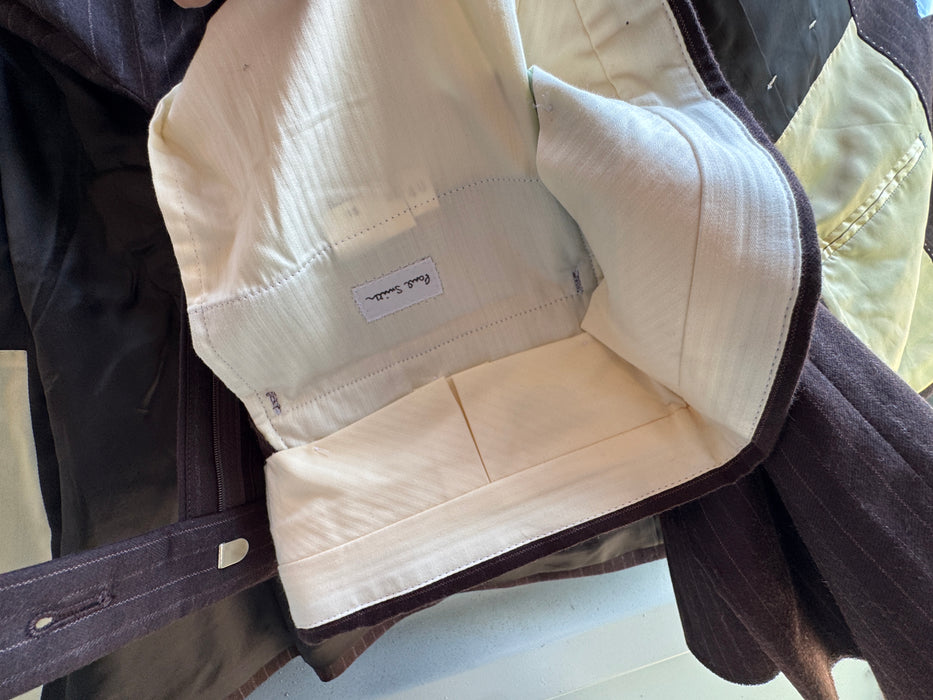 Paul Smith Brown Pinstripe Suit | Single Breasted | Mainline Collection | Size 40 | Made in Japan | RRP £950