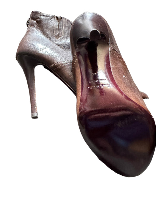 Paul Smith Women Stiletto Brown Leather Boots UK 6 EU 39 - Step Into Style!