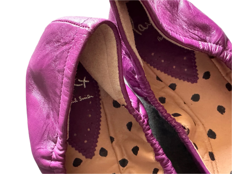 PAUL SMITH WOMEN'S PURPLE BOW FLAT SHOES - STYLE &; COMFORT! Size  UK4 EU37