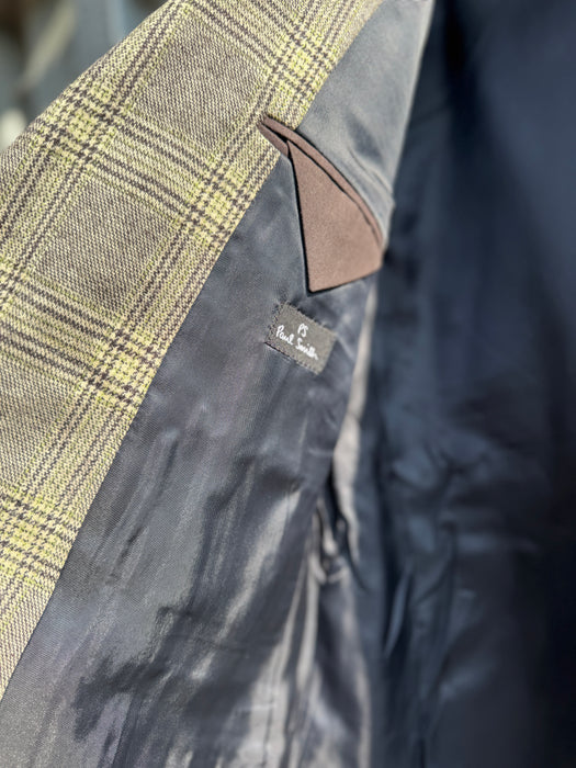 Paul Smith PS Check Blazer | Wool Blend | Tailored Fit | Size 40 | PREMIUM
