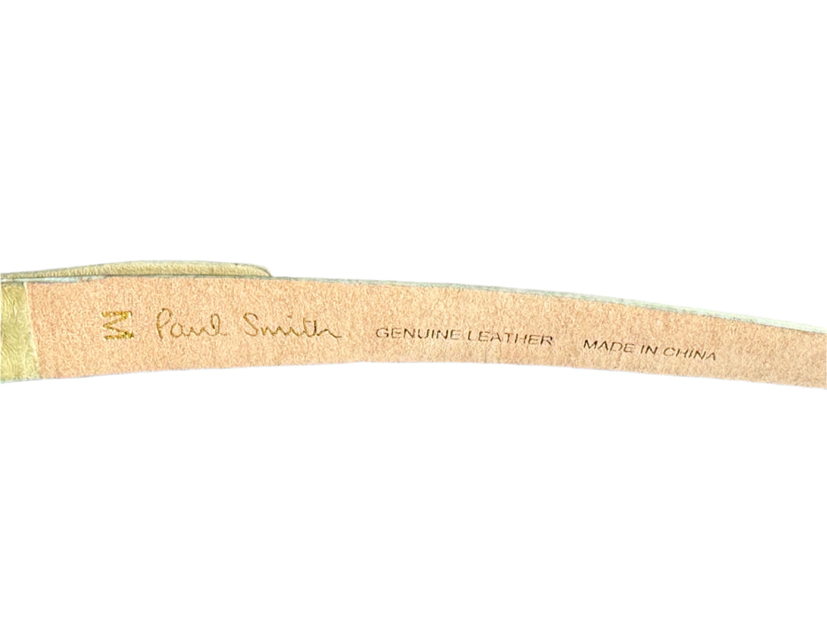 Paul Smith Reversible Leather 3 part Belt - Tan ,Green & Brown - Size M