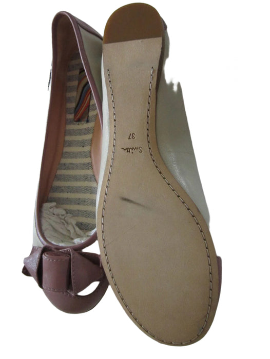 PAUL SMITH PINK LEATHER BOW FLATS - STEP INTO LUXURY!