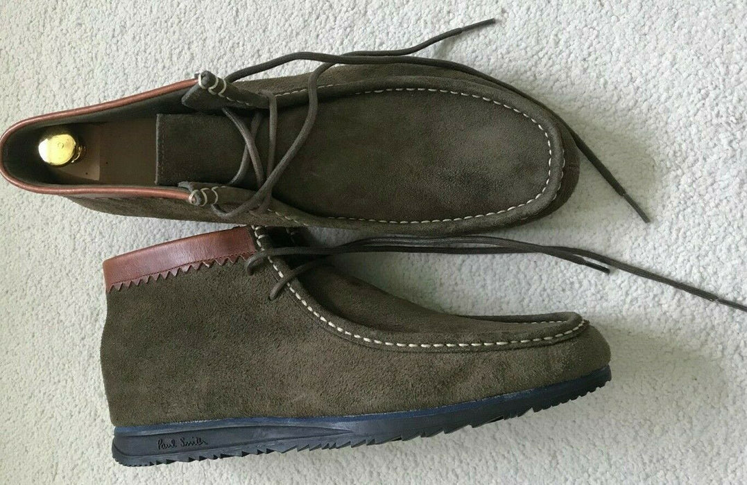 PAUL SMITH 'PSJ' LEATHER & SUEDE ANKLE BOOTS - DOMINATE YOUR STYLE!  size 8/42