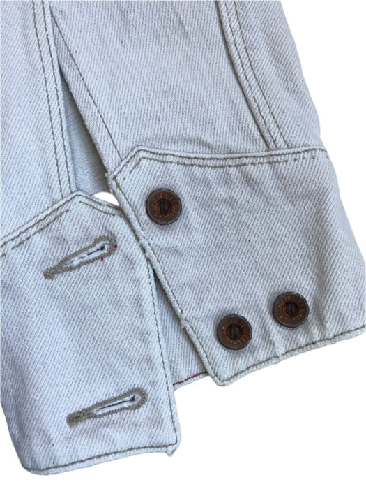 Paul Smith RED EAR White Denim Jacket with Graphic Detail - Size L -  Limited Edition & Exclusive