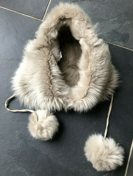Paul Smith CHAPKA Trapper Hat | Faux Fur | Pom Pom Cord Fastening | Size M