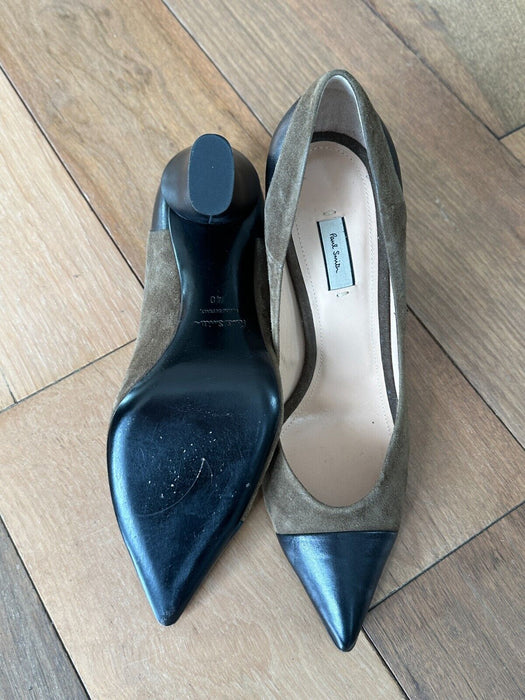 Paul Smith Suede and Black Leather Court Shoes - UK 7 EU 40