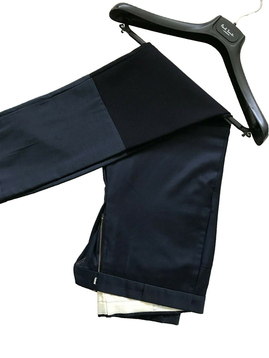 PAUL SMITH MAINLINE Men SLIM Tapered Trousers Blue Navy - Define Your Style