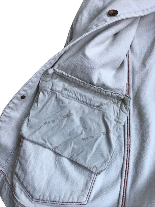 Paul Smith RED EAR White Denim Jacket with Graphic Detail - Size L -  Limited Edition & Exclusive
