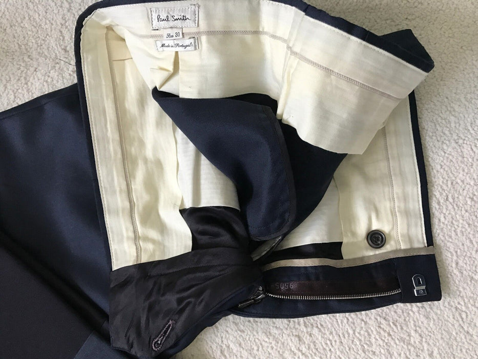 PAUL SMITH MAINLINE Men SLIM Tapered Trousers Blue Navy - Define Your Style