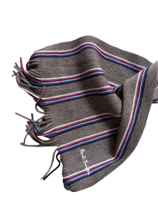 Paul Smith Mainline Collection Striped Scarf - 100% Wool - Wrap Yourself in Timeless Style!