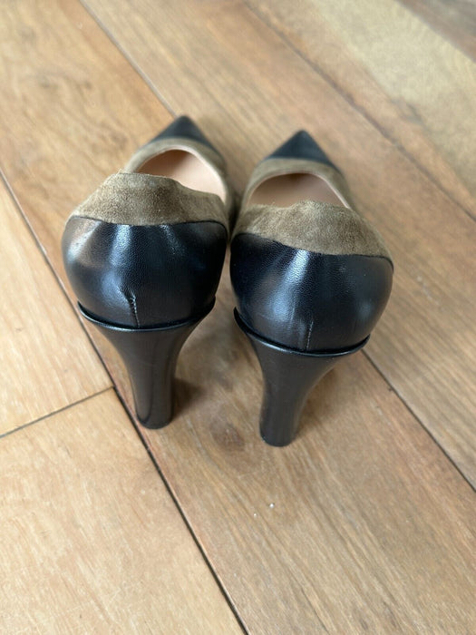 Paul Smith Suede and Black Leather Court Shoes - UK 7 EU 40