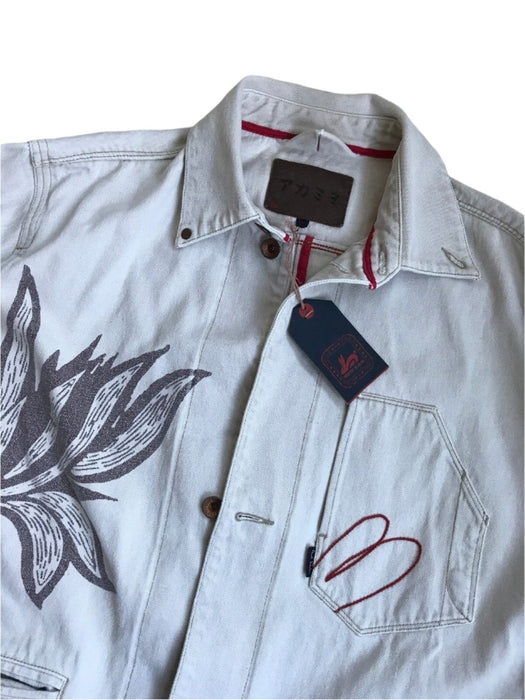 Paul Smith RED EAR White Denim Jacket with Graphic Detail - Size L -  Limited Edition & Exclusive