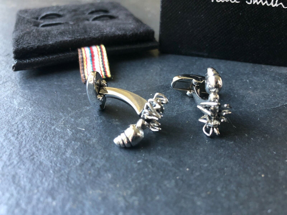 ポール・スミス 3D シルバー ANT カフスボタン