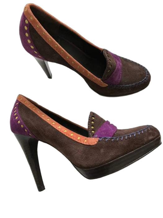 Paul Smith  Shoes 3 colour suede Court Shoes Size  UK4 EU37