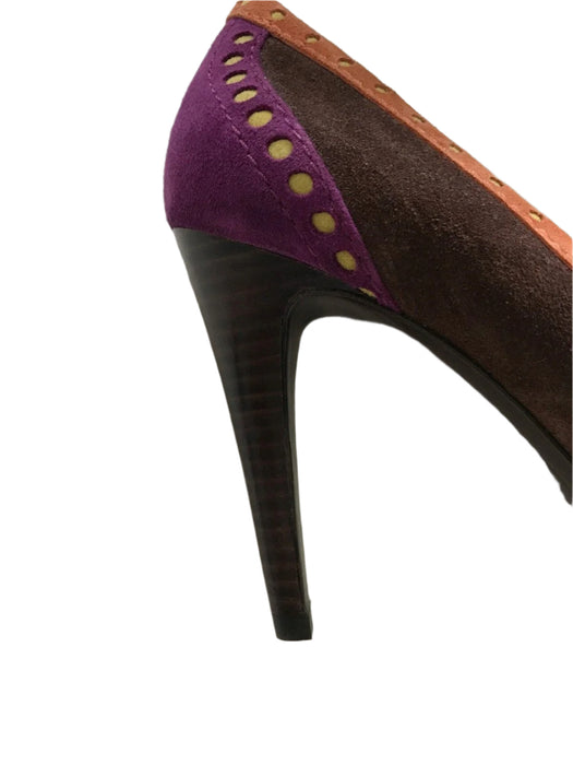 Paul Smith  Shoes 3 colour suede Court Shoes Size  UK4 EU37
