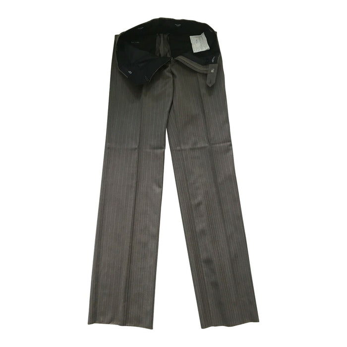 PAUL SMITH Taupe Stripe Trousers | Tailored Fit |Size 30R | LONDON Collection