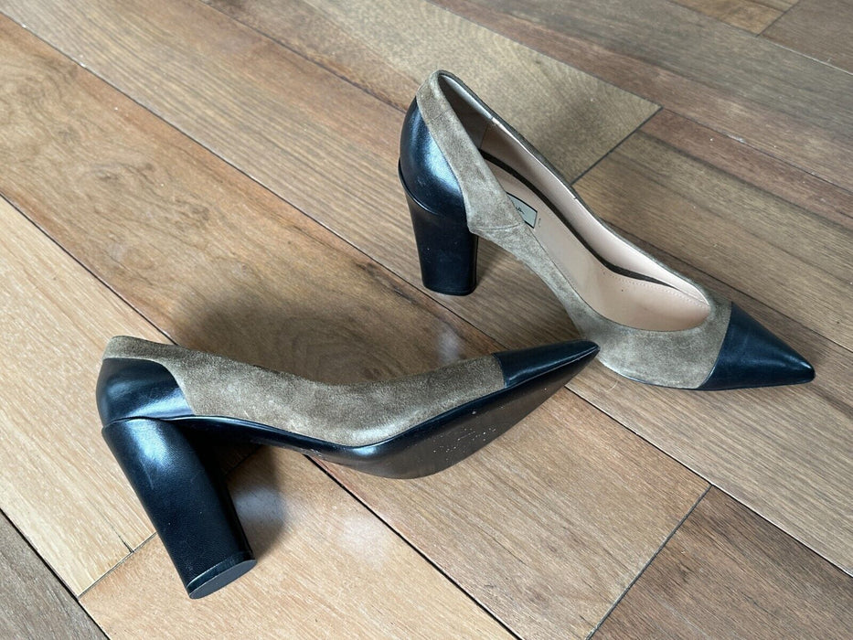 Paul Smith Suede and Black Leather Court Shoes - UK 7 EU 40