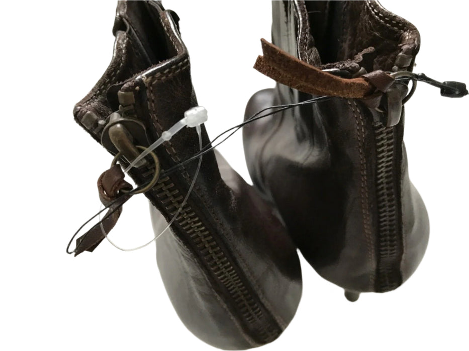 Paul Smith Women Stiletto Brown Leather Boots UK 6 EU 39 - Step Into Style!