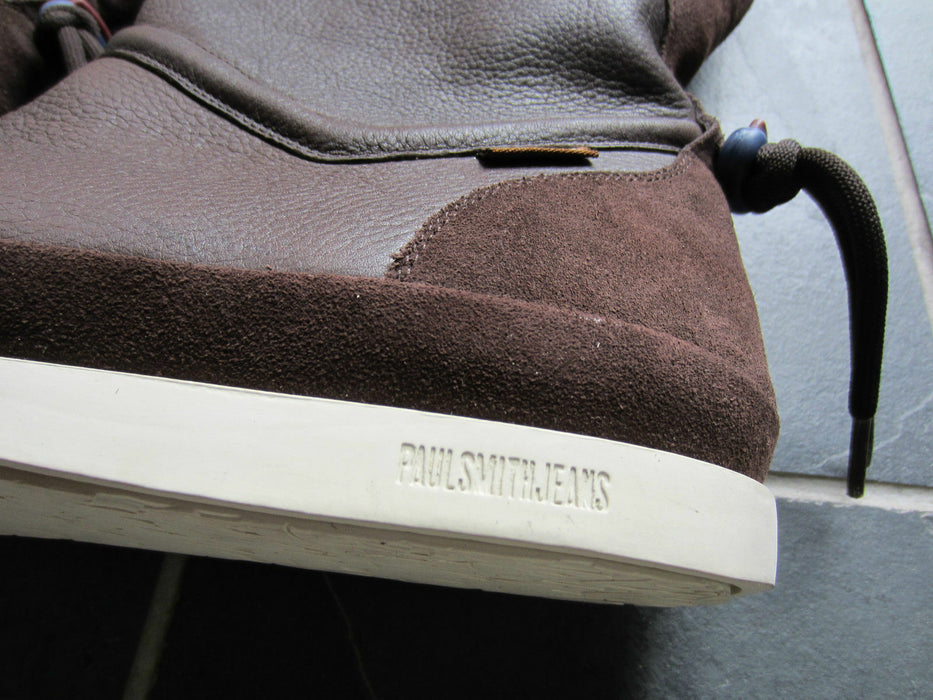 Paul Smith PSJ Leather and Suede Calf-Length Boots Size uk 7.5