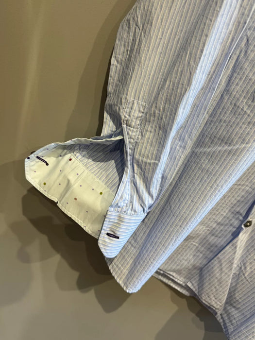 Paul Smith Blue Stripe Dress Shirt Slim Fit | Size 17/43 | London Collection 👔