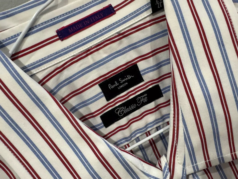 Paul Smith Stripe Dress Shirt Classic Fit | Size 17/43 | London Collection 👔