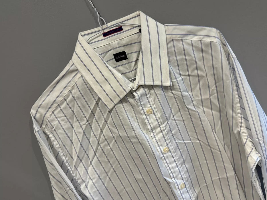 Paul Smith Classic Fit Blue Stripe Shirt - Size 16.5/42