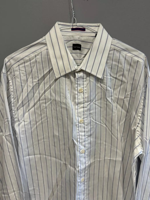 Paul Smith Classic Fit Blue Stripe Shirt - Size 16.5/42