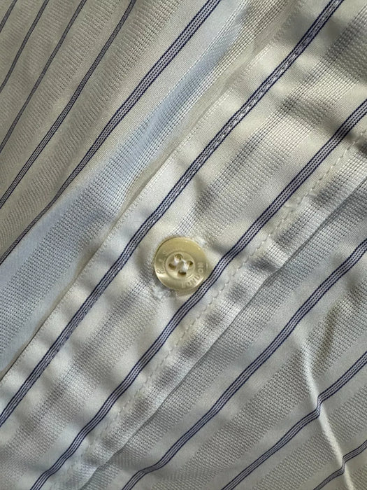 Paul Smith Classic Fit Blue Stripe Shirt - Size 16.5/42