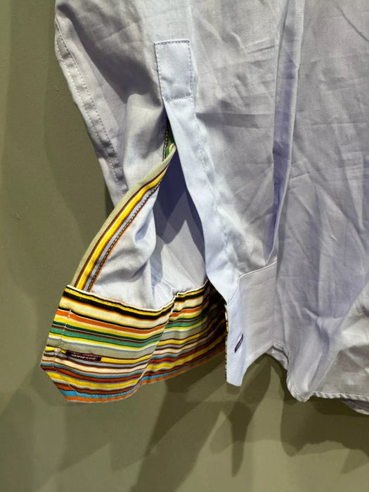 Paul Smith Blue Shirt | Slim Fit | Size 17/43 | Stripe Cuff| London Collection 👔