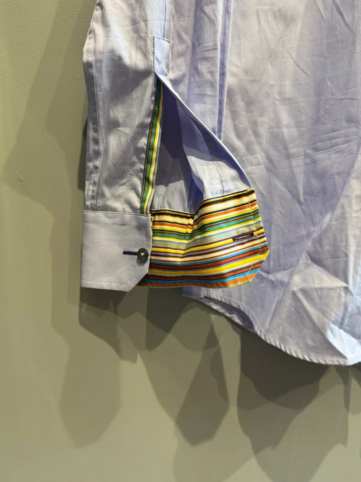 Paul Smith Blue Shirt | Slim Fit | Size 17/43 | Stripe Cuff| London Collection 👔
